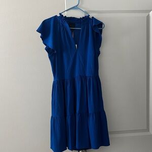 Alex Marie Royal Blue Tiered Mini Dress